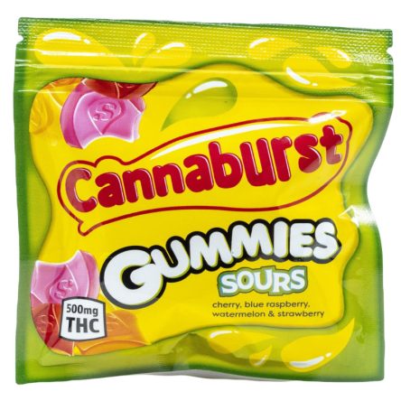 Cannaburst Gummies Sours (500mg THC)