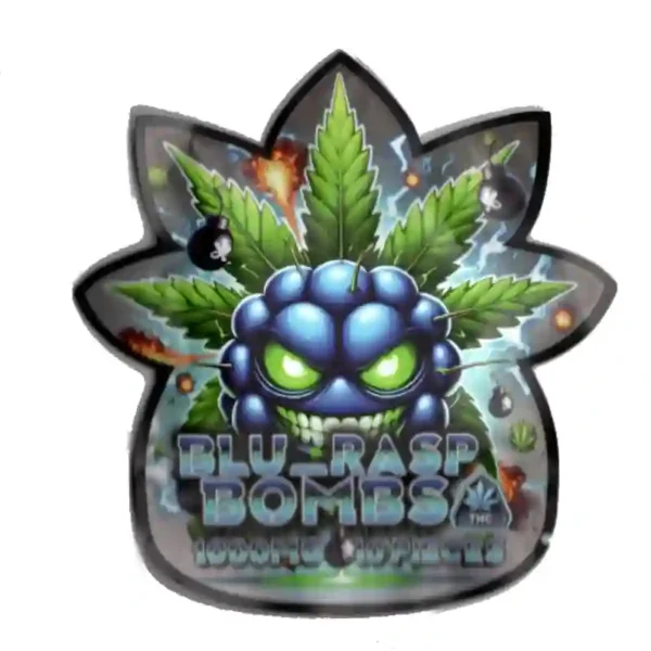 1000mg THC Infused Blu_Rasp Bombs