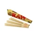 RAW Cones Classic King Size Natural Pre Rolled Rolling Paper with Tips | 3 Cones per Pack