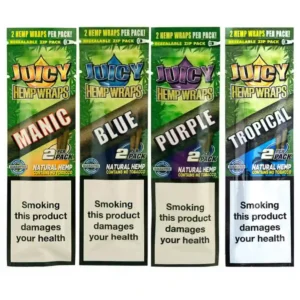 Juicy Jays Hemp Wraps - Variety Pack Bundle of Mixed Flavors (6 Packs of 2, for 12 Total Wraps) - Made of Pure Hemp, Non Tobacco