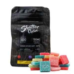 3000mg Shatter Chews Euphoria Extractions Live Resin Gummies