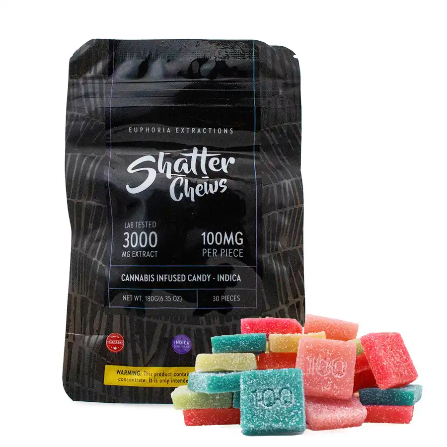 3000mg Shatter Chews Euphoria Extractions Live Resin Gummies
