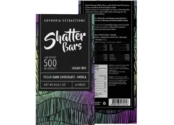 Vegan Dark Chocolate 500mg Shatter Bar – Euphoria